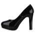Damen Klassische Pumps in Schwarz Lack