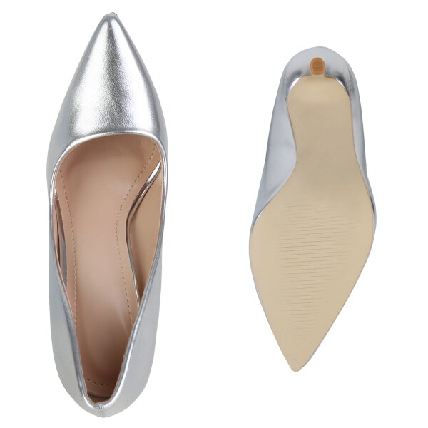 Damen High Heels in Silber
