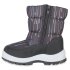 Kinder Winter Boots in Dunkelgrau Silber Muster
