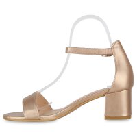 Damen Klassische Sandaletten in Rose Gold