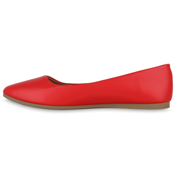 Damen Klassische Ballerinas in Rot