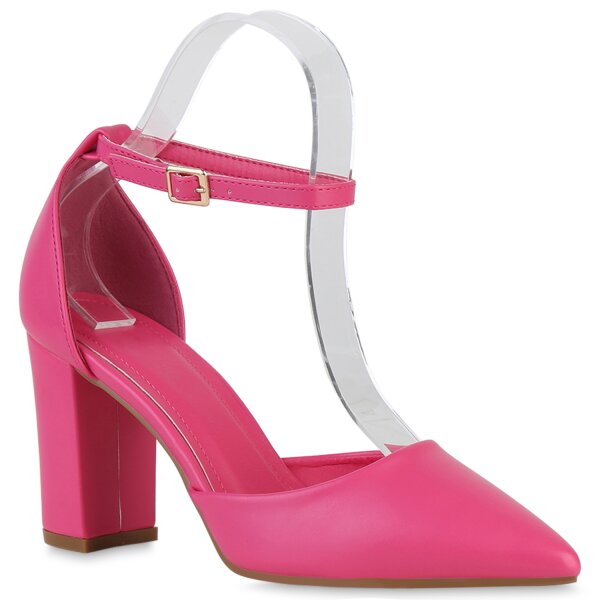Damen Spitze Pumps in Fuchsia