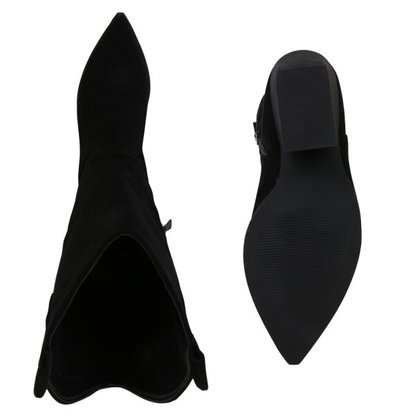 Damen Cowboystiefel in Schwarz