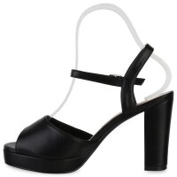 Damen Riemchensandaletten in Schwarz