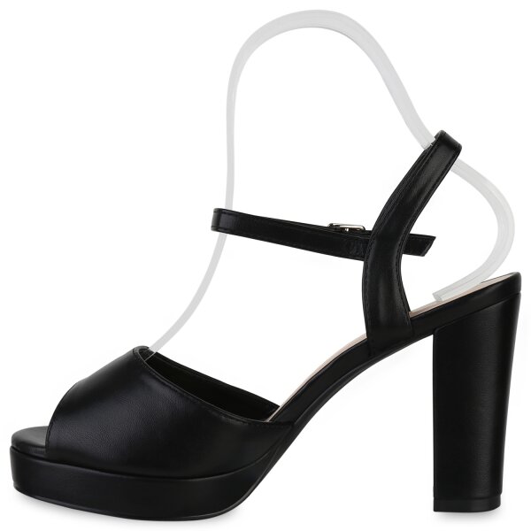 Damen Riemchensandaletten in Schwarz