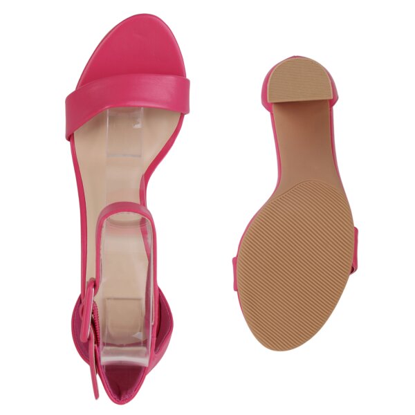 Damen Riemchensandaletten in Fuchsia