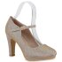 Damen Mary Janes in Rose Gold