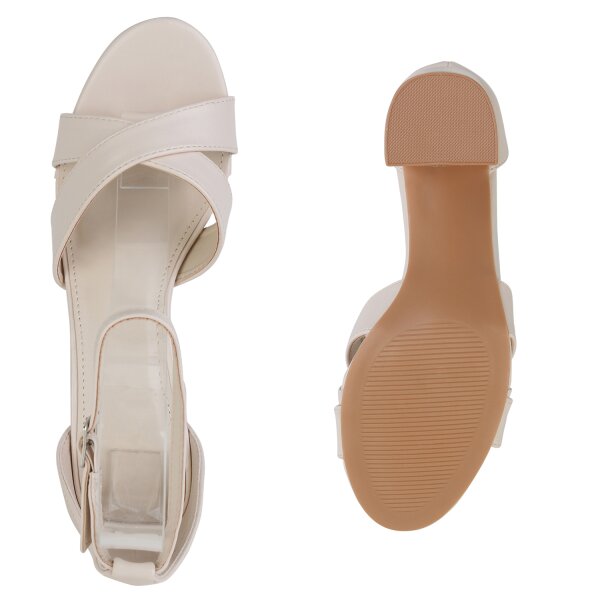 Damen Klassische Sandaletten in Beige