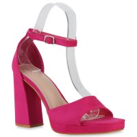 Damen Riemchensandaletten in Fuchsia