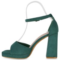 Damen Riemchensandaletten in Grün