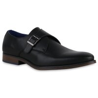 Herren Monks in Schwarz PU