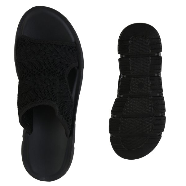 Damen Pantoletten in Schwarz