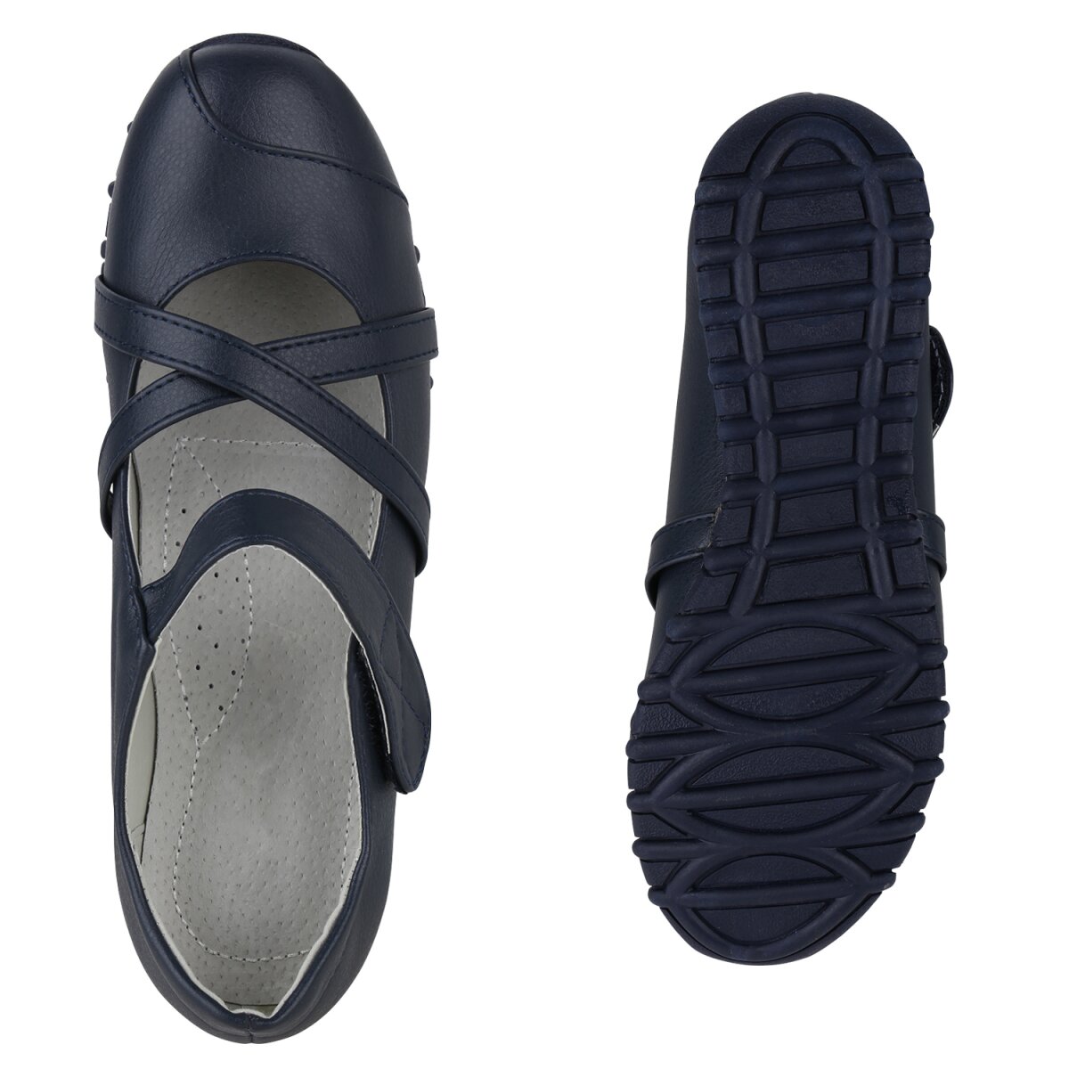 Damen Riemchenballerinas in Dunkelblau 840466 online kaufen