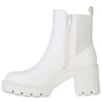 Damen Klassische Stiefeletten in Weiss