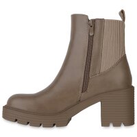 Damen Klassische Stiefeletten in Khaki