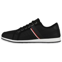 Herren Sneaker Low in Schwarz Weiss