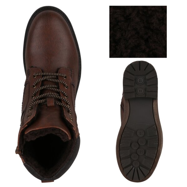 Herren Worker Boots in Hellbraun