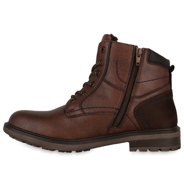 Herren Worker Boots in Hellbraun