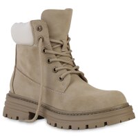 Damen Worker Boots in Khaki