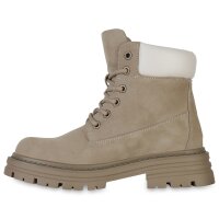Damen Worker Boots in Khaki