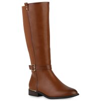 Damen Reiterstiefel in Hellbraun