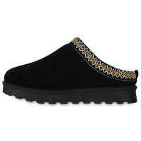 Damen Pantoffeln in Schwarz