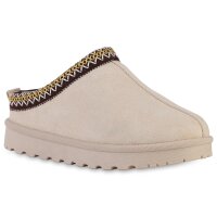 Damen Pantoffeln in Beige