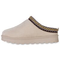 Damen Pantoffeln in Beige