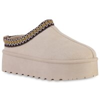 Damen Pantoffeln in Beige
