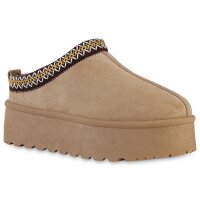 Damen Pantoffeln in Khaki