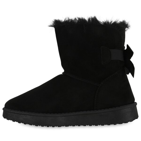 Damen Schlupfstiefeletten in Schwarz