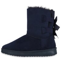 Damen Winter Boots in Dunkelblau