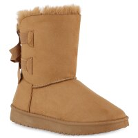 Damen Winter Boots in Hellbraun