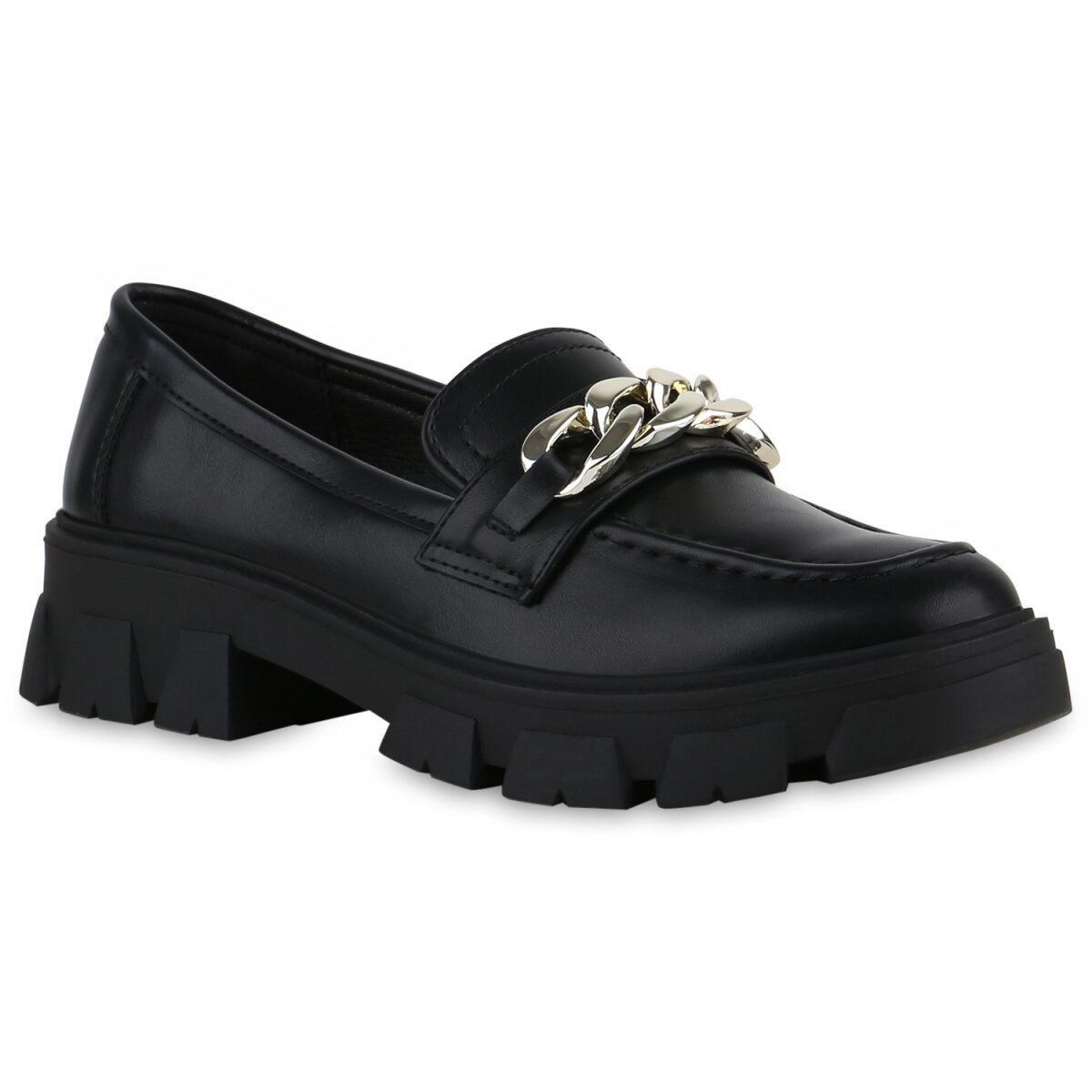 Damen Loafers in Dunkelblau Lack 840656 online kaufen