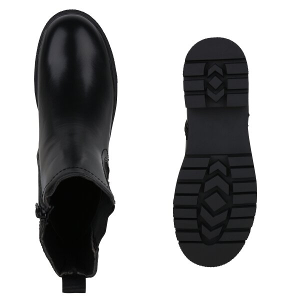 Damen Klassische Stiefeletten in Schwarz