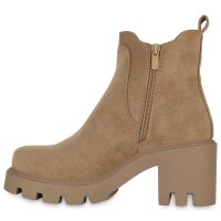 Damen Klassische Stiefeletten in Khaki