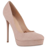 Damen High Heels in Nude