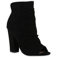 Damen Peeptoes in Schwarz