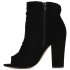 Damen Peeptoes in Schwarz