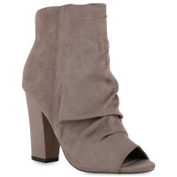 Damen Peeptoes in Taupe