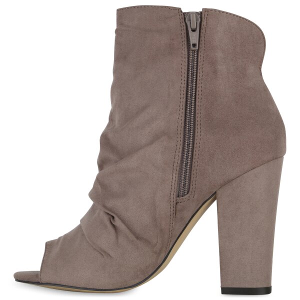 Damen Peeptoes in Taupe