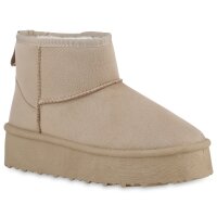 Damen Winter Boots in Beige