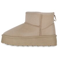 Damen Winter Boots in Beige