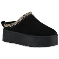 Damen Pantoffeln in Schwarz