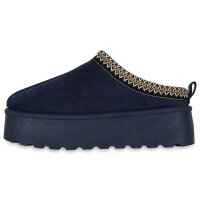 Damen Pantoffeln in Dunkelblau