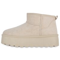 Damen Winter Boots in Beige