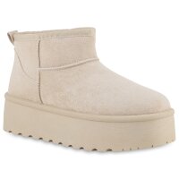 Damen Winter Boots in Beige