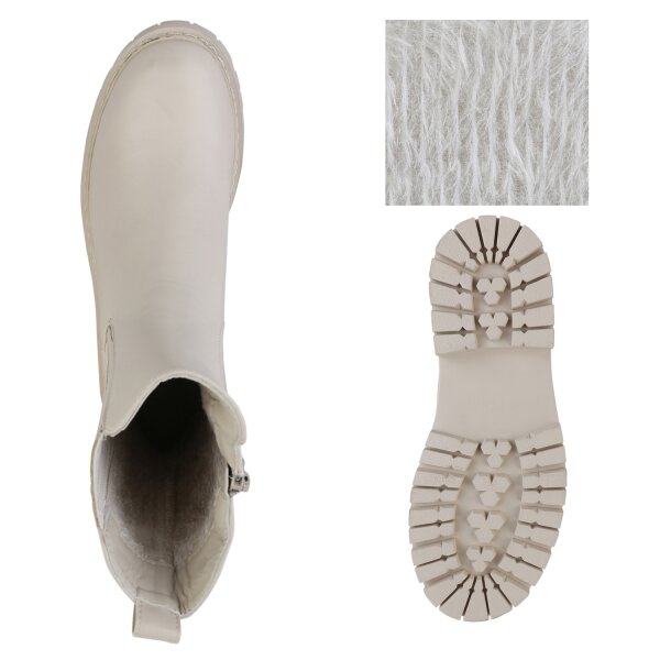 Damen Klassische Stiefel in Beige