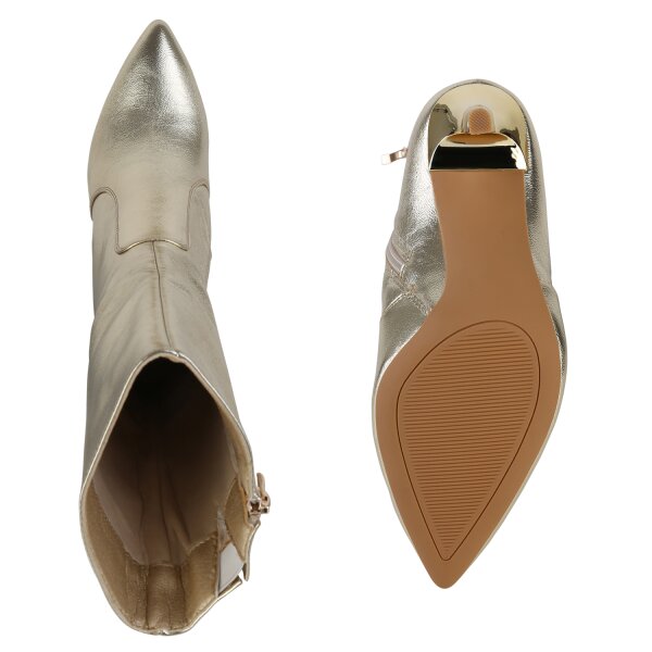 Damen Klassische Stiefel in Gold