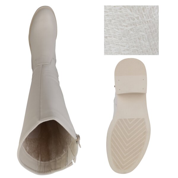 Damen Klassische Stiefel in Beige